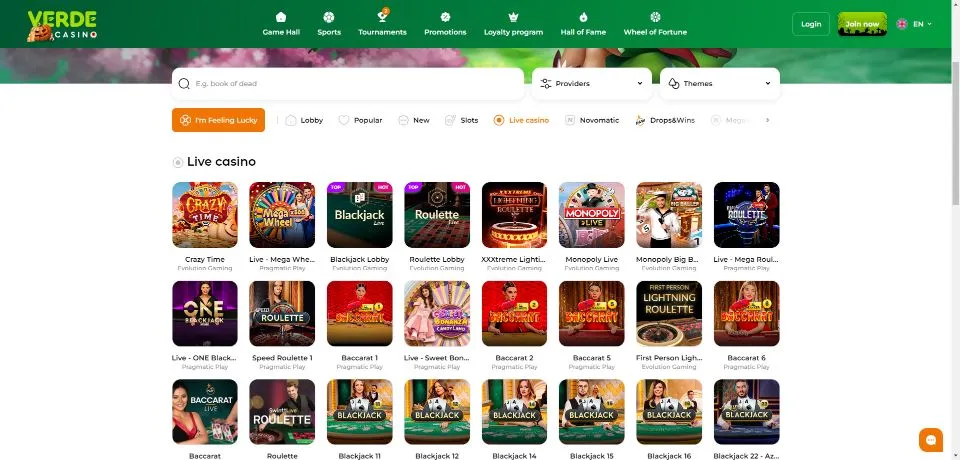 Slots menos experimentados pelos jogadores