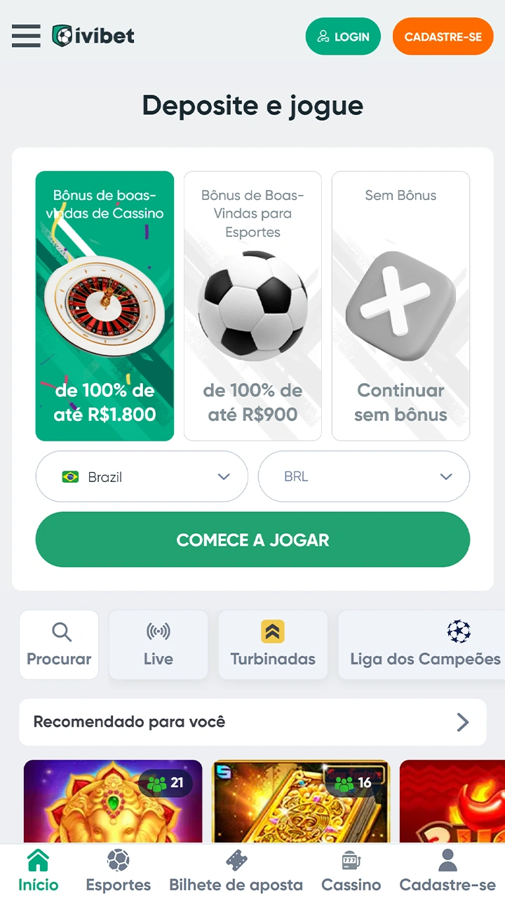 Sportingbet futebol